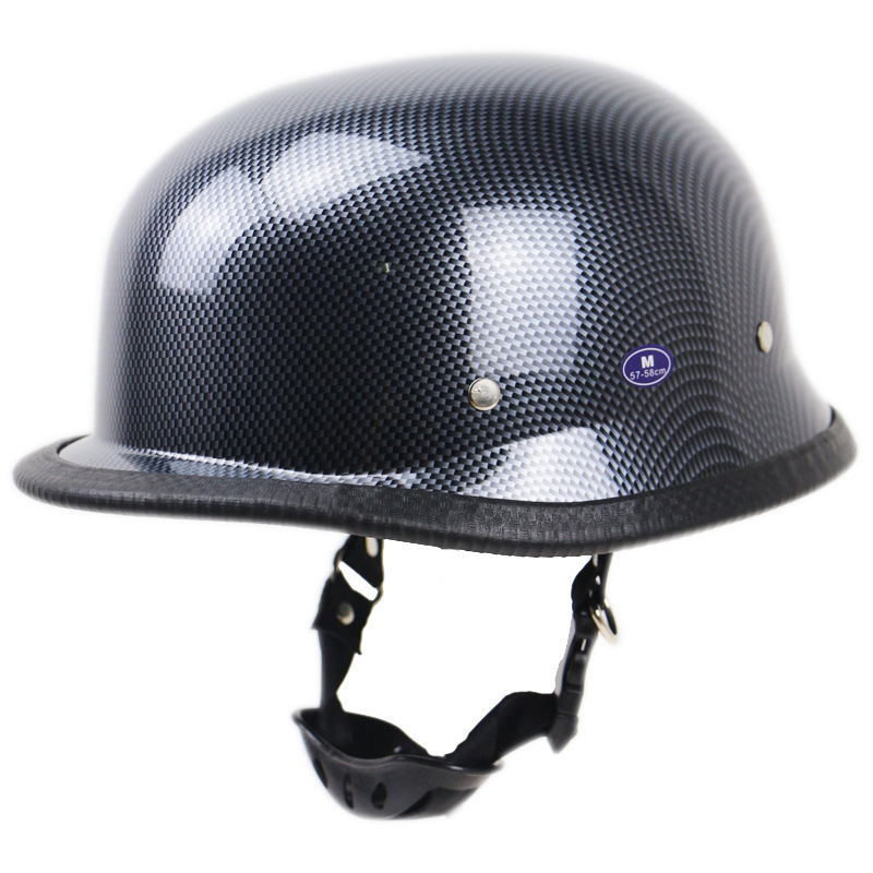Gloss carbon fibre helmet shell